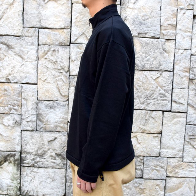 【2020】 AURALEE(オーラリー)/ ELASTIC HIGH GAUGE SWEAT HALF ZIP P/O -BLACK- #A20AP01NU(3)