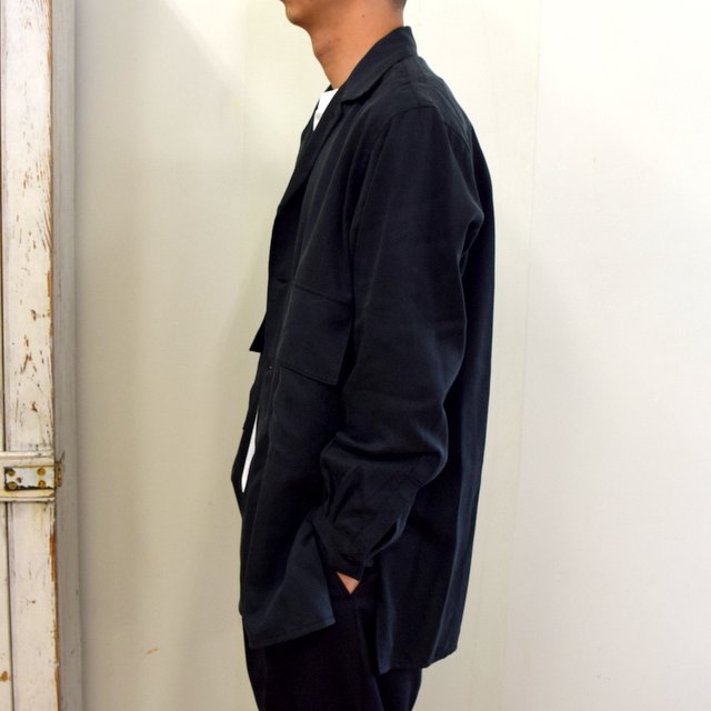 【2020】YOKE(ヨーク)/ BIG FLAP LONG SHIRTS -BLACK- #YK20AW0144SH(3)