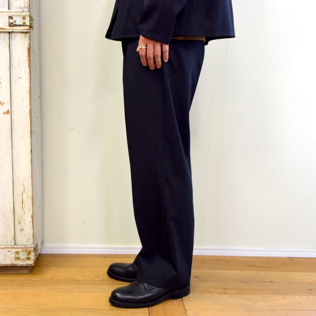 YOKE(ヨーク)/ FRONT TUCK BELTED WIDE TROUSERS -BLACK- #YK20AW0158P(3)