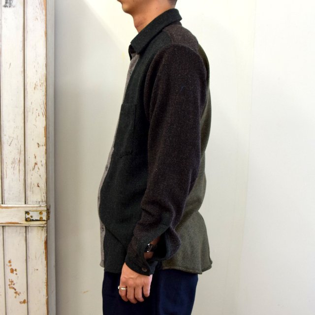 FRANK LEDER(フランクリーダー)/ VINTAGE FABRIC EDITION SHIRT -GREEN- #0126070(3)