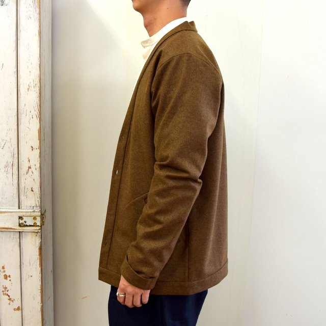【2020】FRANK LEDER(フランクリーダー)/ LIGHT WEIGHT LODEN WOOL CARDIGAN -BROWN- #0127018(3)