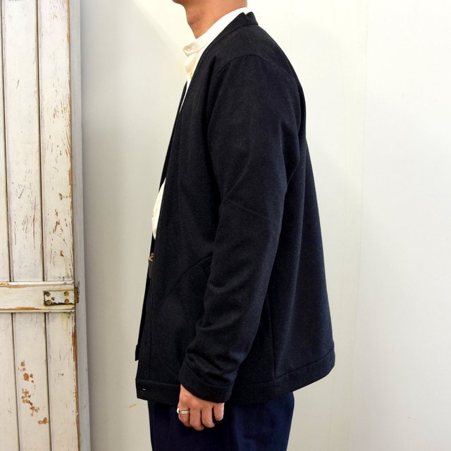 FRANK LEDER(フランクリーダー)/ LIGHT WEIGHT LODEN WOOL CARDIGAN -BLACK- #0127018(3)