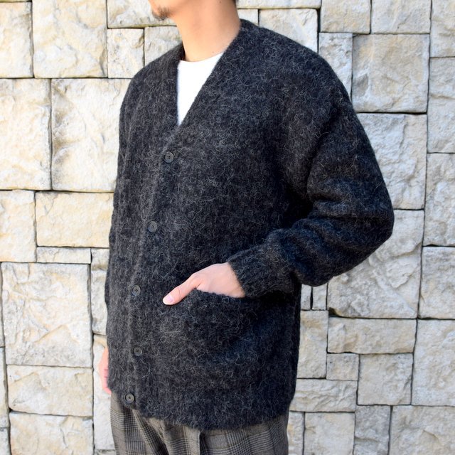 AURALEE(オーラリー)/ ALPACA WOOL SUPER LIGHT KNIT BIG CARDIGAN -TOP CHARCOAL- #A20AC01AW(3)