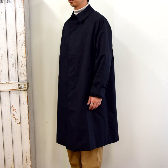 STUDIO NICHOLSON(スタジオニコルソン)/ TECHNICAL COTTON RAGLAN MID LENGTH MAC ‐BLACK‐(3)