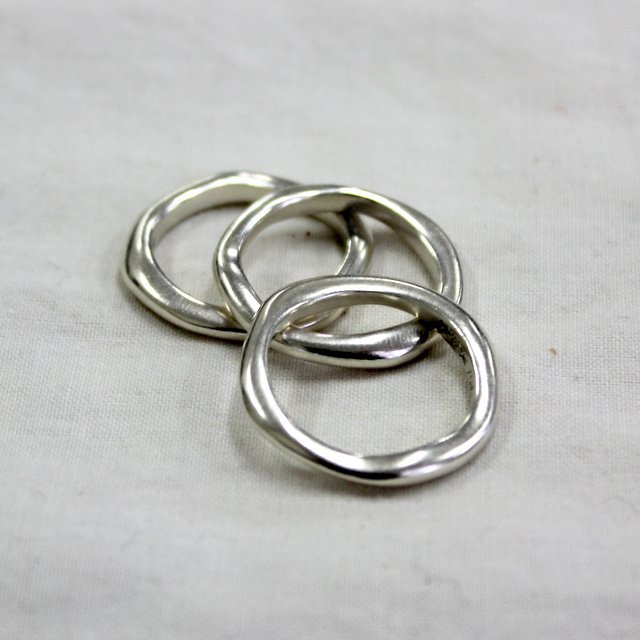 JILL PLATNER(ƒWƒ‹ ƒvƒ‰ƒbƒgƒi[)/ WAVY STACK -BLACK- #R-0101(3)
