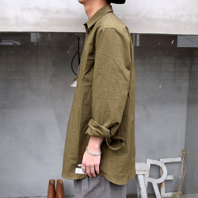 FRANK LEDER(フランクリーダー)/ COTTON / LINEN SIDE POCKET SHIRT WITH SEED 0216077-58(3)