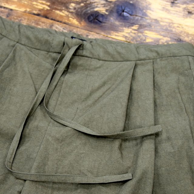 FRANK LEDER(フランクリーダー)/ 2TUCK DRAWSTRING TROUSERS WITH SEED(3)