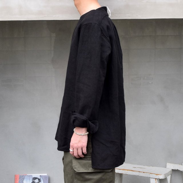 SUS-SOUS (シュス)/ SLEEPING SHIRTS -BLACK- #05-SS01410(3)