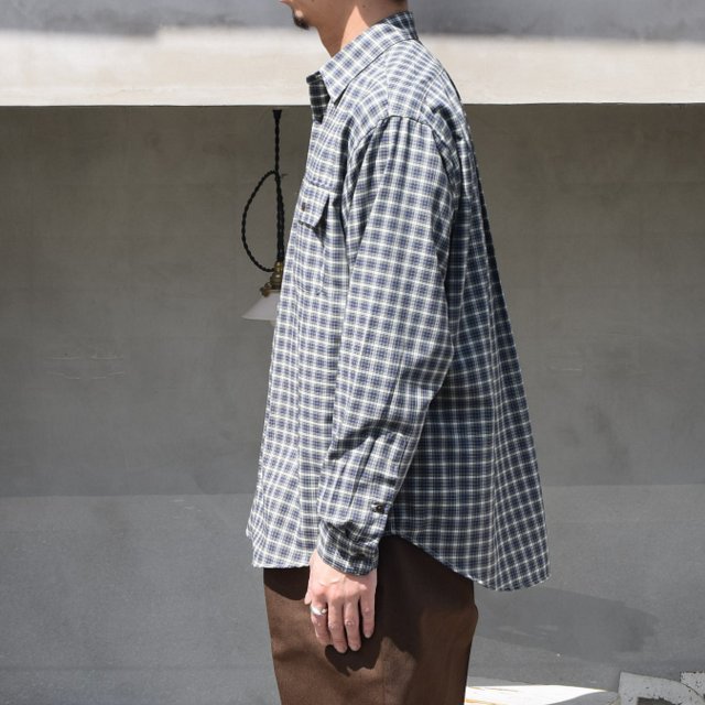 BROWN by 2-tacs (ブラウンバイツータックス)/ REGULAR COLLAR -NAVY GREEN- #B25-S001(3)