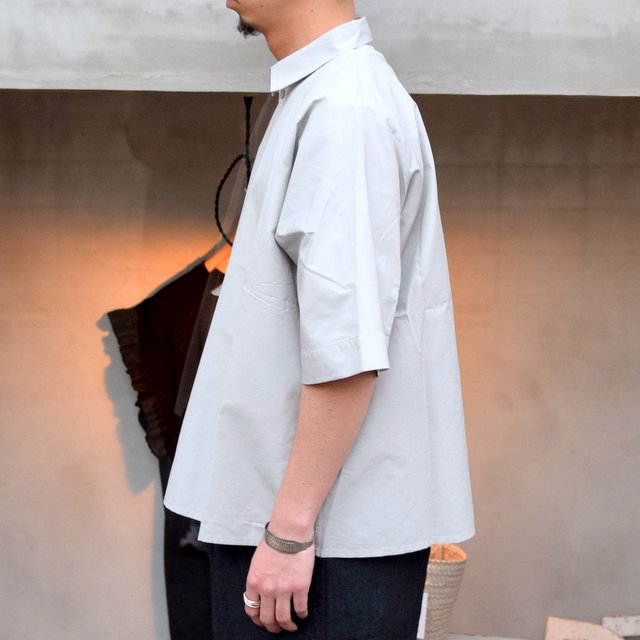toogood(トゥーグッド)/ THE GARDENER SHIRT SHORT POPLIN -CELADON-(3)