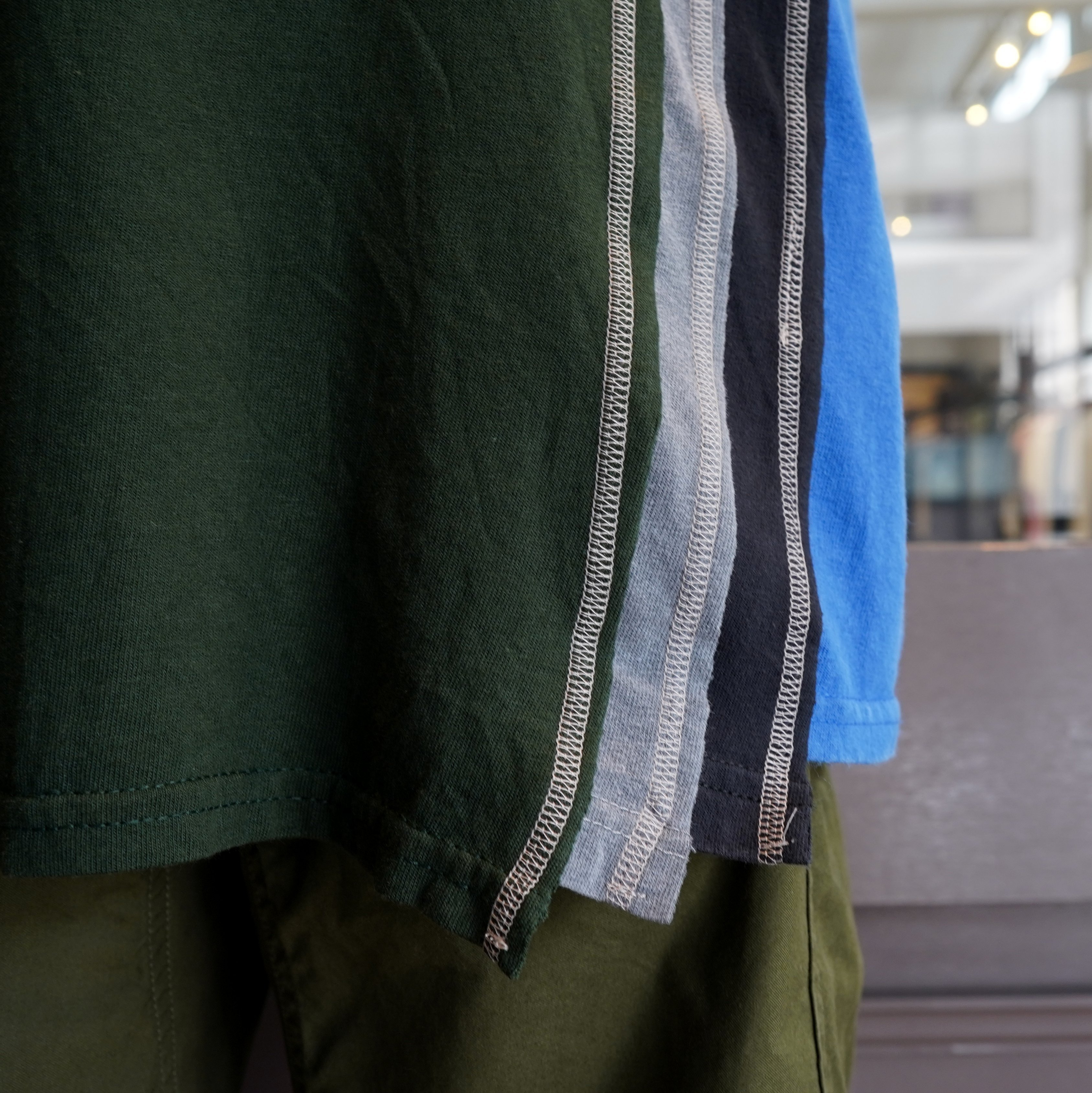 【40% off sale】 Rebuild by Needles(リビルドバイニードルス)/ 7 Cuts S/S tee college -ASSORT- #JO295(3)