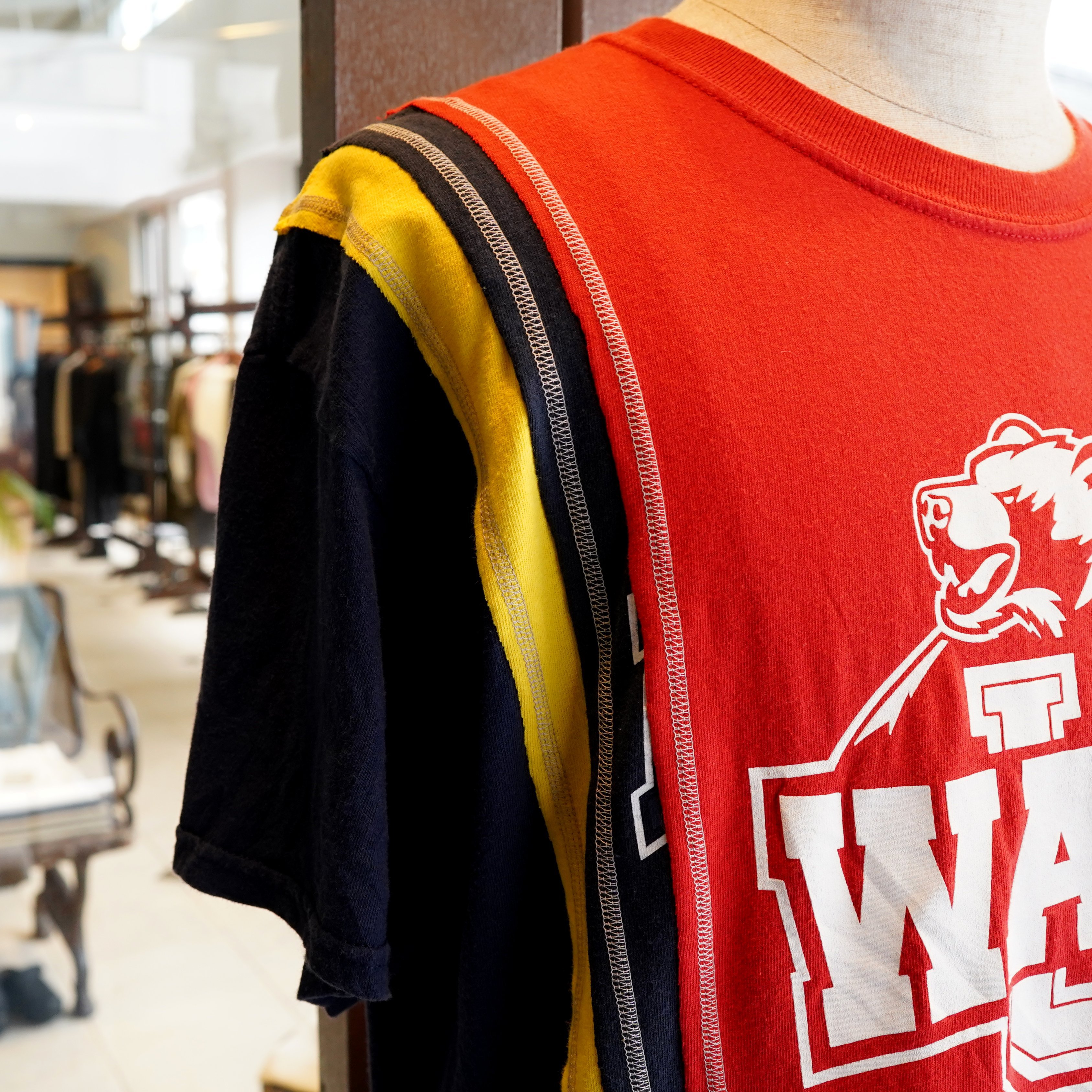 Rebuild by Needles(リビルドバイニードルス)/ 7 Cuts S/S tee college -ASSORT- #JO295(3)