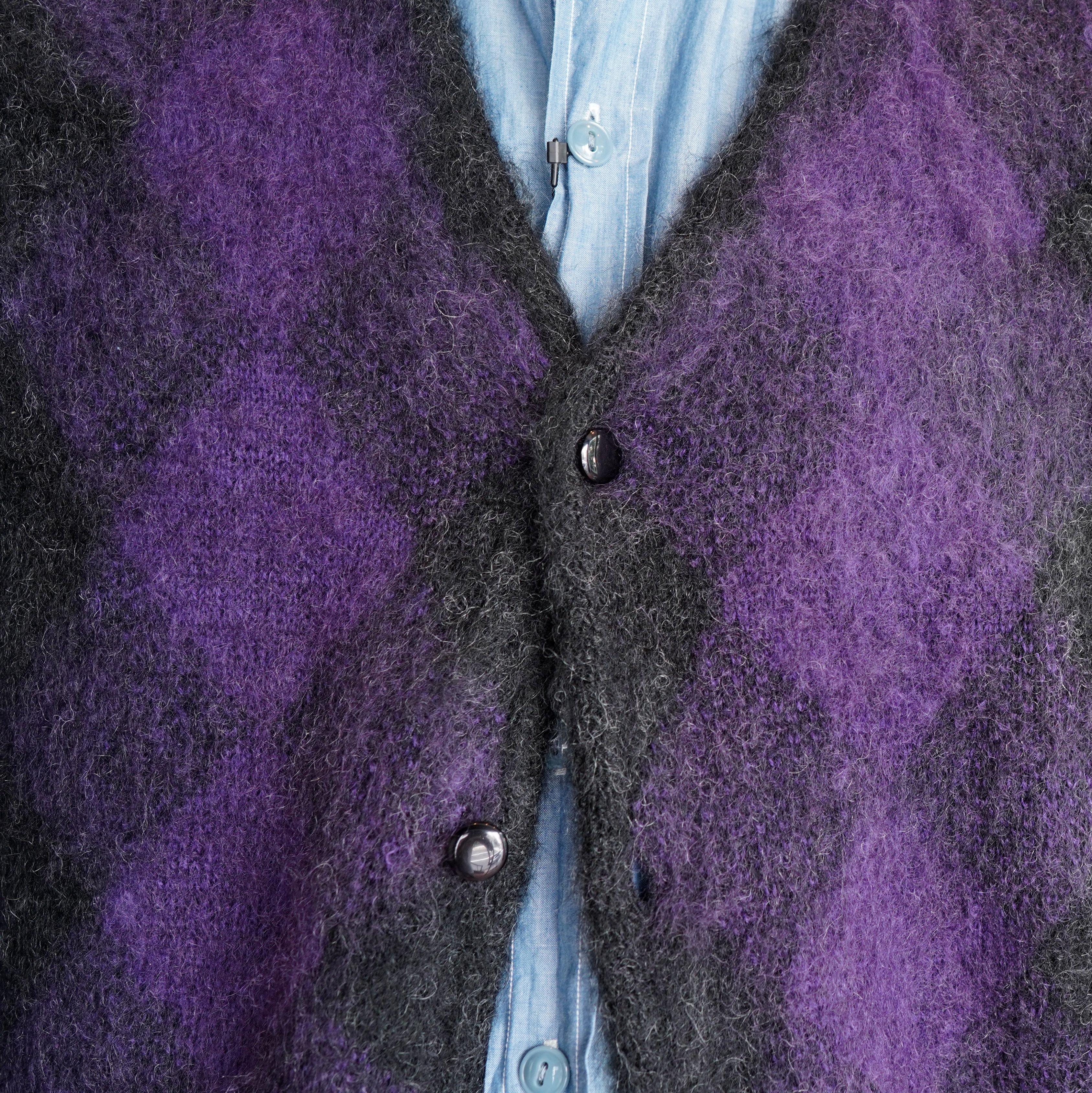 NEEDLES(ニードルズ)/MOHAIR CARDIGAN - DIAMOND -CHARCOAL- #JO257(3)