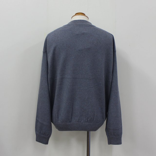 crepuscule(クレプスキュール)/Moc neck L/S -BLUE&BROWN- #2103-005(3)