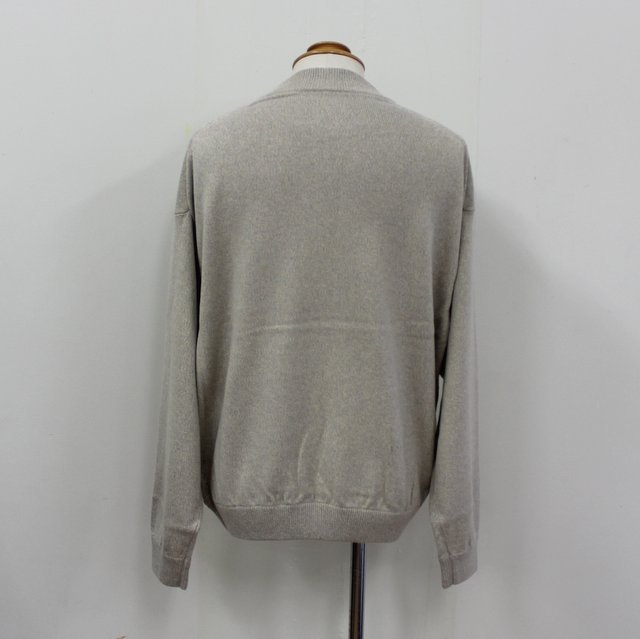 crepuscule(クレプスキュール)/Moc neck L/S -BEIGE&GRAY- #2103-005(3)