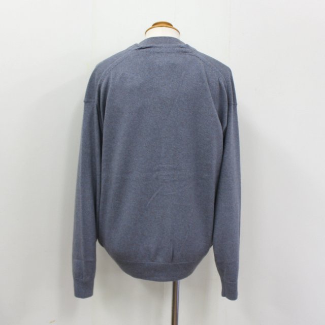 crepuscule(クレプスキュール)/COTTON SILK CARDIGAN -BLUE&BROWN- #2103-006(3)