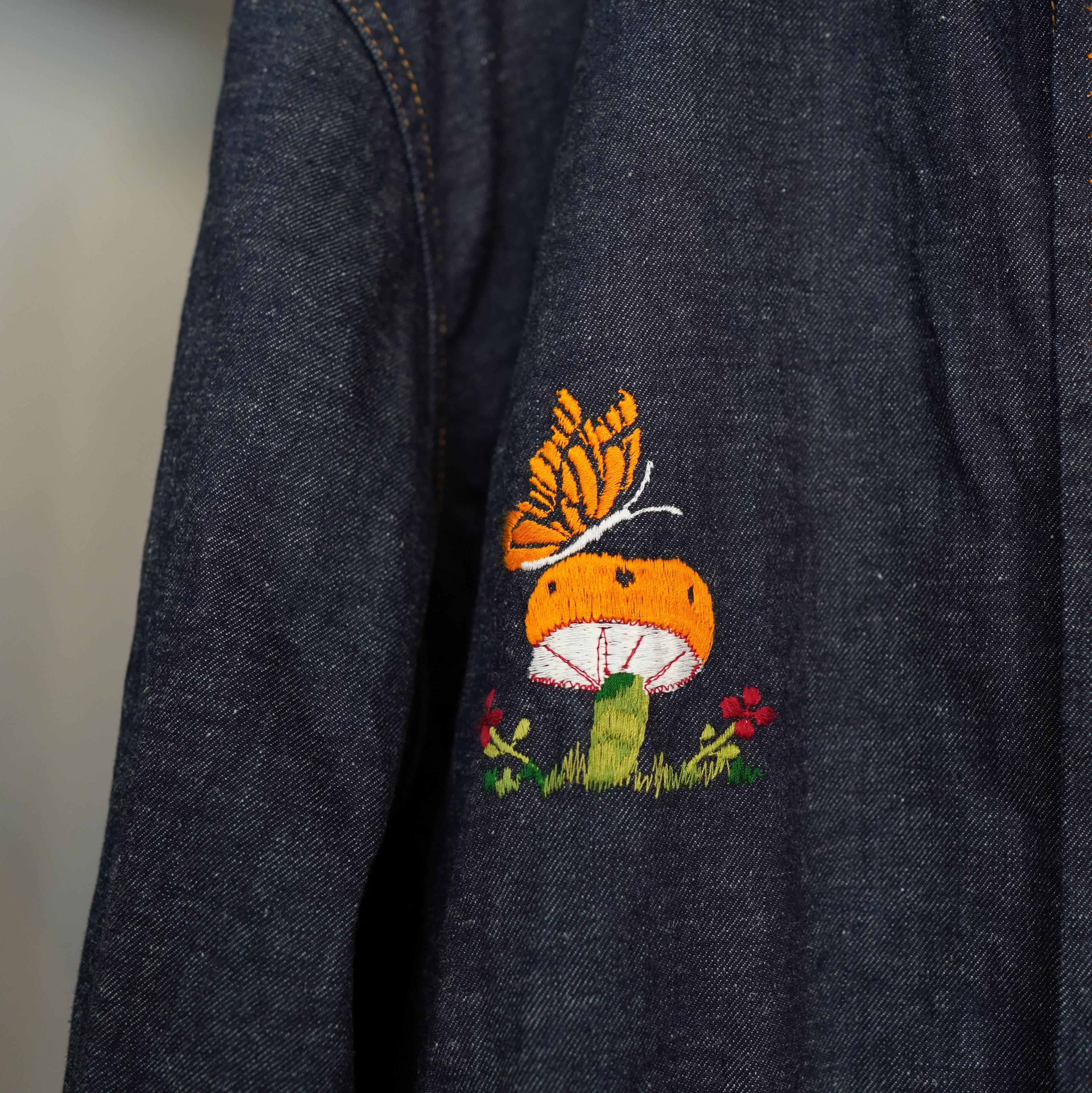 NEEDLES(ニードルス)/P&M EMB. JACKET - 10.5OZ C/L/PU DENIM KP158(3)