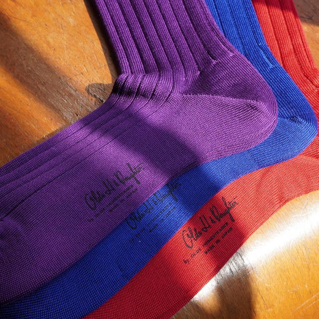 Olde H&Daughter(オールドエイチアンドドーター)/ SILK RIB SOCKS -3color- #DS006(3)