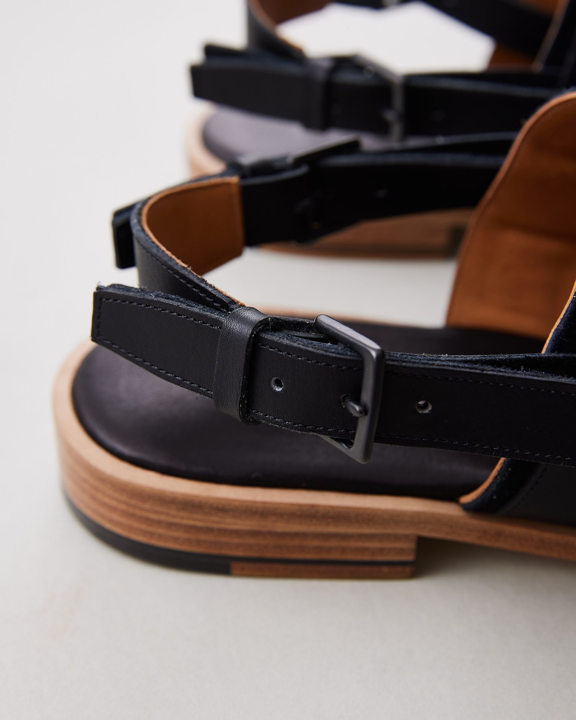 【25SS】NICENESS(ナイスネス)/ BALLARD/バラード (NNレザーサンダル) -COGNAC- #NN-3902F15(3)