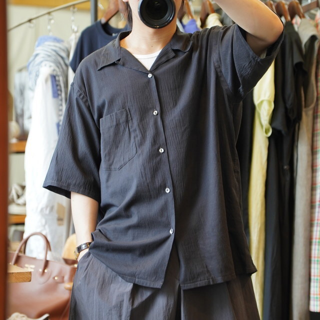 【25SS】MAATEE&SONS(マーティーアンドサンズ)/ SSLEEVE OP SHIRTS -BLKSHAMBRAY- #MT5103-0612B(3)