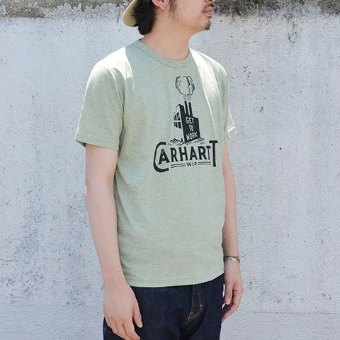 SALE 20%OFF Carhartt(カーハート) S/S Flag WIP T-Shirt -Pale Olive/Black-(4)