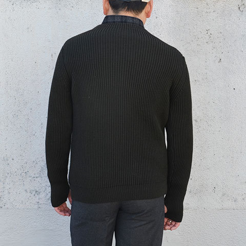 ANDERSEN-ANDERSEN(アンデルセン アンデルセン) SAILOR SWEATER CREW NECK(5Gauge) -Hunting Green- (4)