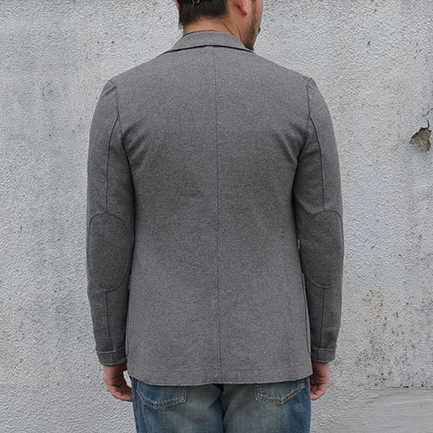 Harris Wharf London (ハリスワーフロンドン) Man Jacket Interlock -(140)middle grey- (4)