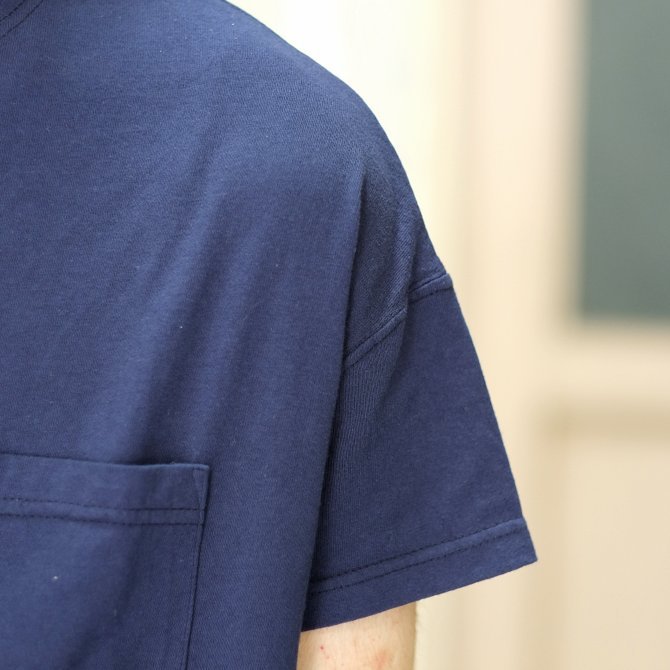 Cal Cru(JN[) C/N S/S RELAXED FIT(MADE IN USA)  -NAVY-(4)