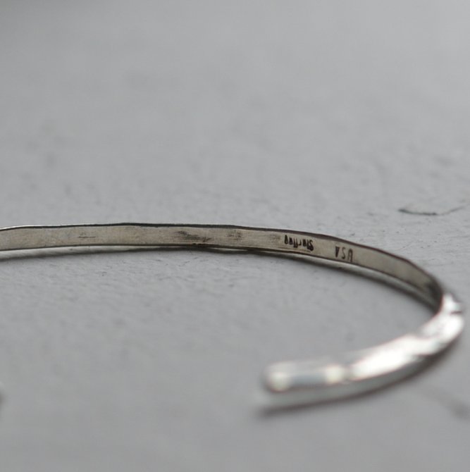 MOHAWK(z[N)silver bangle(3mm)(4)