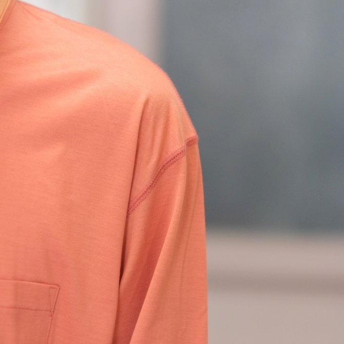 【30% OFF SALE】【2017 SS】7 × 7 / seven by seven ( セブン バイ セブン ) T-SHIRT L/S -ORANGE - #SS2017-7x7TSL(4)