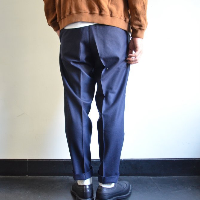 【17 AW】 MARKAWARE(マーカウェア)/ FRONT PLEATS PEGTOP -NAVY- #A17C-08PT01C(4)