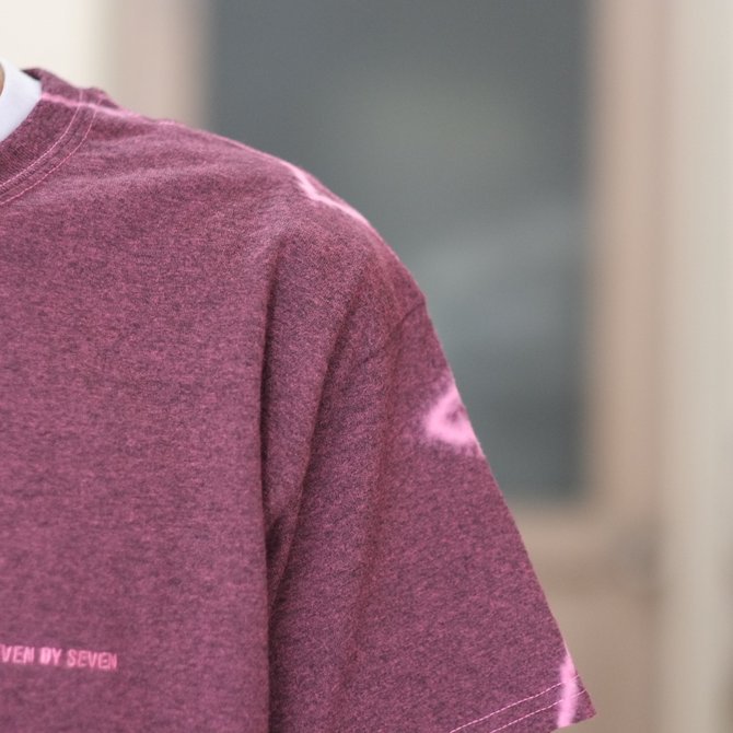 【30% off SALE】【2018 SS】7 × 7 / seven by seven ( セブン バイ セブン ) TIE-DYE T-SHIRT -PINK- #SBSS18TDTSH(4)