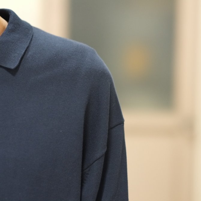 【2018 SS】crepuscule(クレプスキュール) Knit Shirt -NAVY- #1801-005(4)
