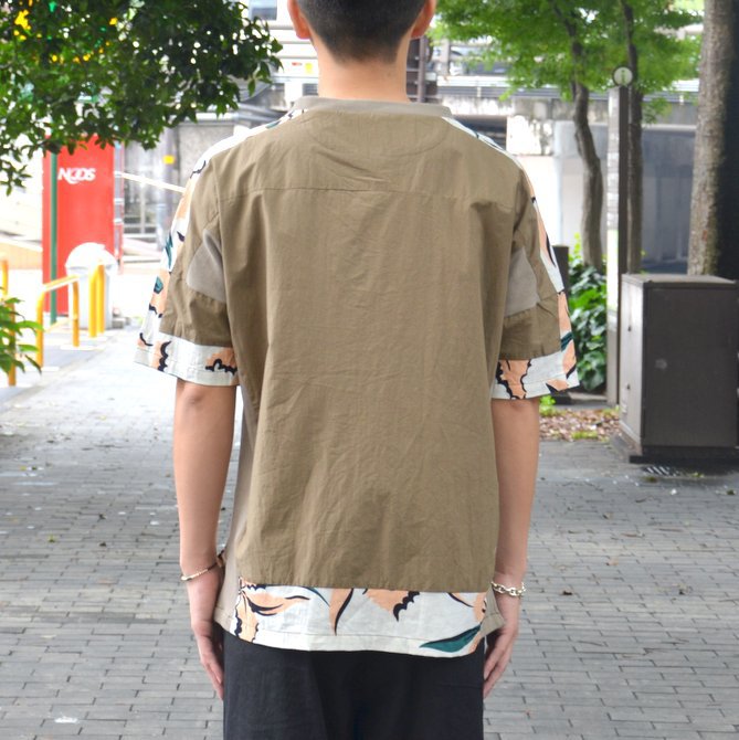 【40% OFF SALE】SLOWGUN(スロウガン)/ プリティッシュPTマテ布帛TEE -(A)BEIGE- #380906(4)