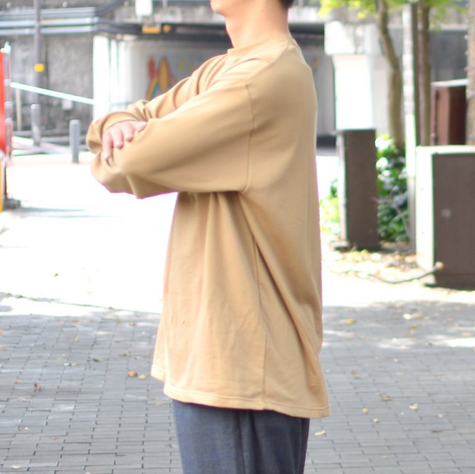 【2018 AW】 Graphpaper (グラフペーパー) L/S Pocket Sweat Tee -BEIGE- #GM183-70078(4)