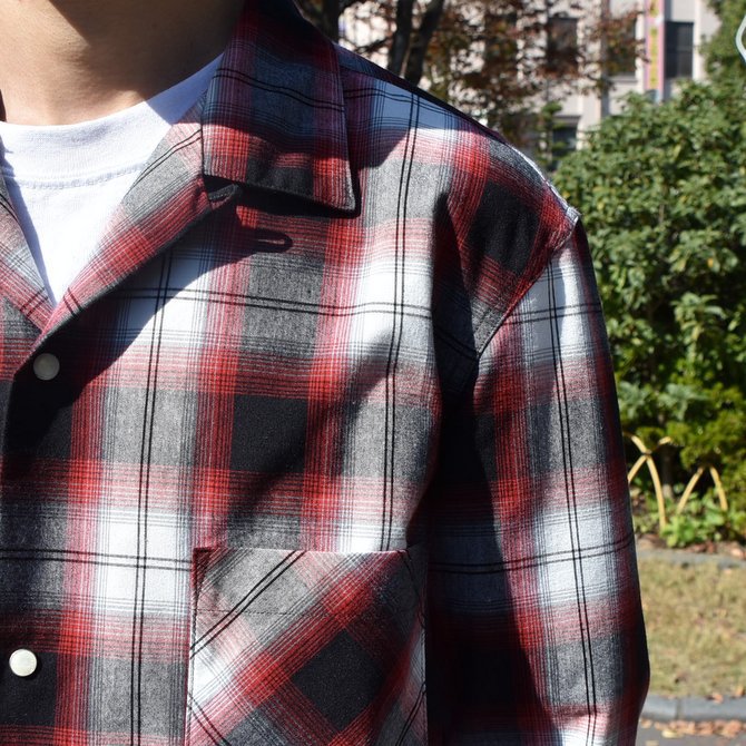 【40% off sale】【2018 AW】TAKAHIRO MIYASHITA The SoloIst.(タカヒロミヤシタ ザ ソロイスト) Work Shirt -BLACK x RED- #sws0011baw18(4)