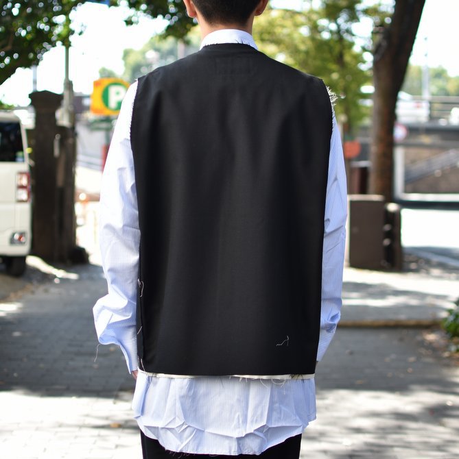 【2018 AW】 CAMIEL FORTGENS(カミエル フォートゲンス)/FISHERMAN VEST -BLACK- #CAMIEL-06.02.01(4)