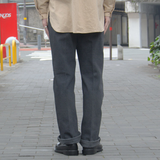 【19 SS】 AURALEE(オーラリー)/ WASH HARD TWIST DENIM 5P PANTS-BLACK #A9SP03DM(4)