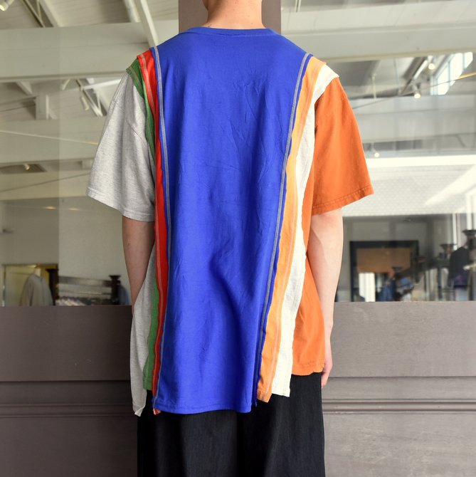 REBUILD BY NEEDLES (リビルドバイニードルス) 7 cut wide tee-college- blue EJ291(4)