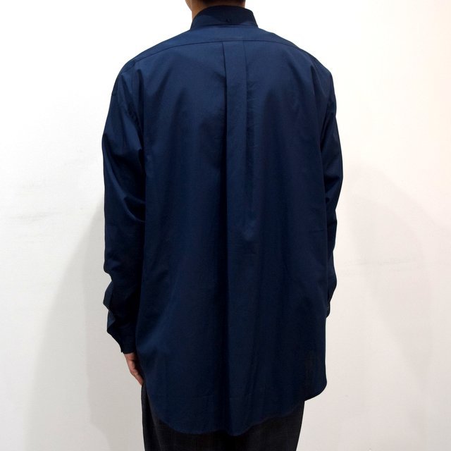 【19 AW】Graphpaper(グラフペーパー) THOMAS MASON L/S B.D BOX SHIRT -B NAVY- #GM193-50060B(4)