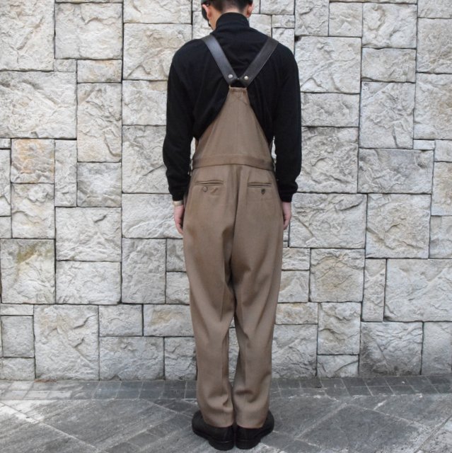 【2019 AW】NEAT(ニート)/ WOOL HIGHT DENSITY GABARDINE Overall -CAMEL-#19-02WGO(4)
