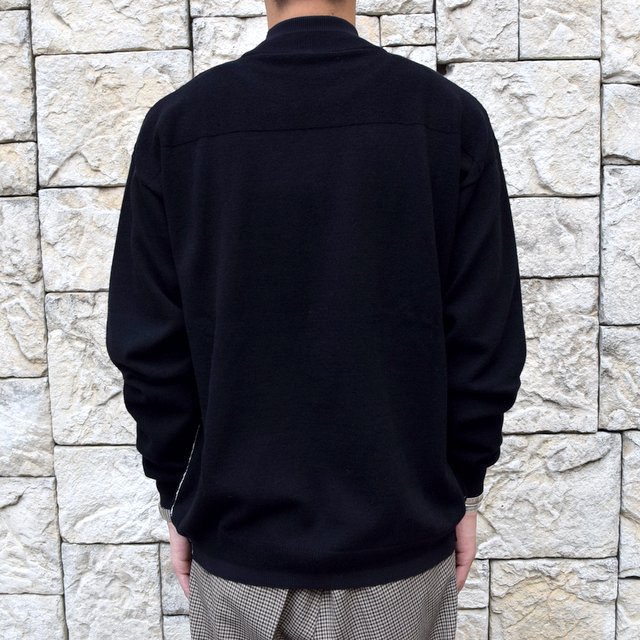 YOKE(ヨーク)/WOOL SABLE MOCK NECK L/S -BLACK- #YK19AW0075S(4)