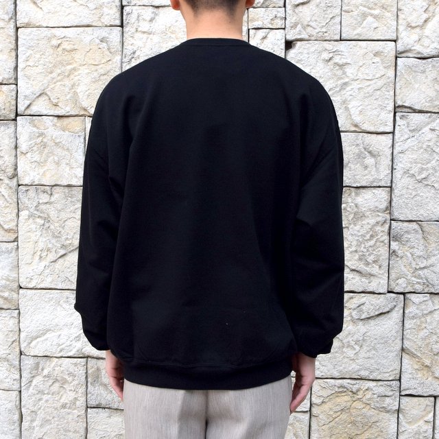 【2020 SS】AURALEE(オーラリー)/ SUPER SOFT SWEAT BIG P/O -BLACK- #A20SP02GU(4)