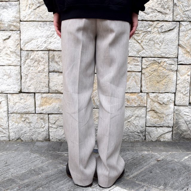 【2020 SS】AURALEE(オーラリー)/ COTTON WOOL DOUBLE CLOTH SLACKS -TOP GRAY- #A20SP02WF(4)