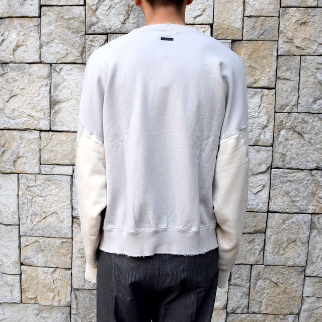 【2020 SS】stein(シュタイン)/ DOUBLE PATTERN REBUILD SWEAT LS -GREIGE- #ST136(4)