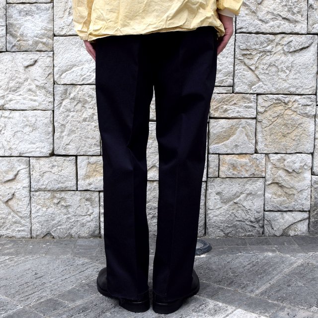 【2020 SS】blurhms(ブラームス) / HIGH COUNT TWILL CENTRAL SLIT PANTS -NAVY- #BHS-20SS016(4)
