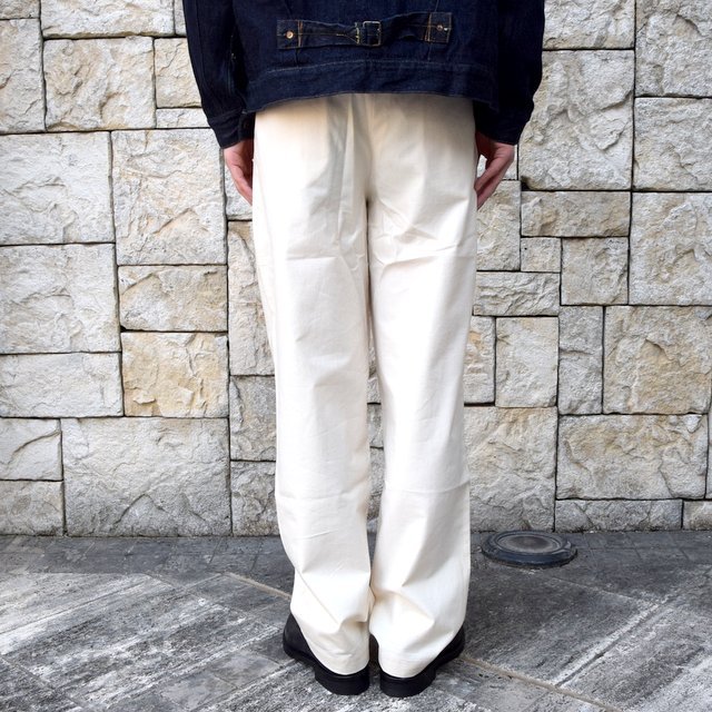 【2020 SS】FRANK LEDER(フランクリーダー) /VINTAGE BEDSHEET DRAW STRING TROUSERS -NATURAL- #0913037-80(4)