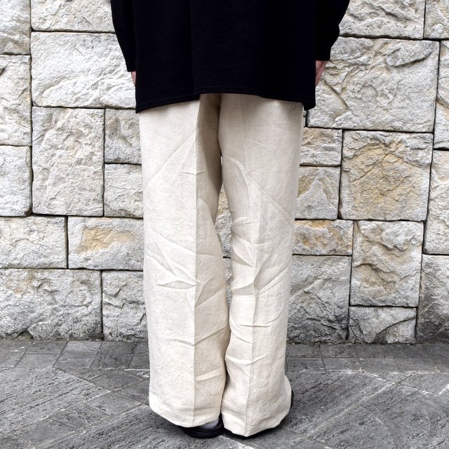 【30% off sale】【2020】MAATEE&SONS(マーティーアンドサンズ)/ 2TUCK WORK TROUSERS WIDE -NATURAL- #MT0103-0207B(4)