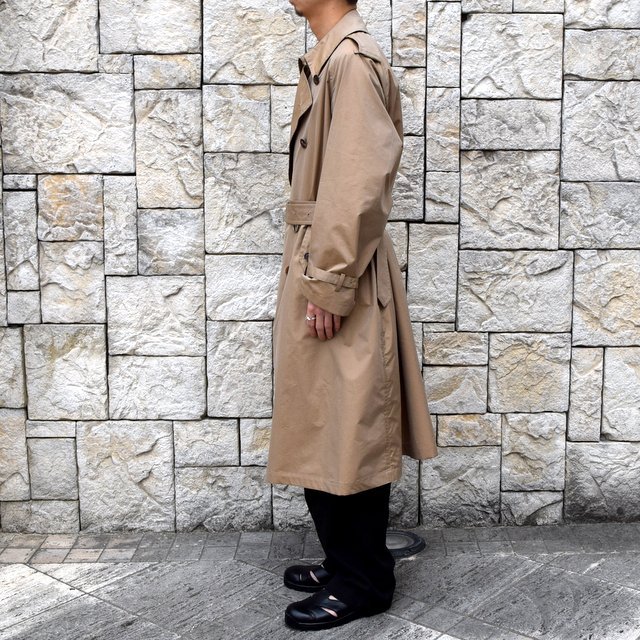 【2020 SS】AURALEE(オーラリー)/ FINX POLYESTER BIG TRENCH COAT -BEIGE- #A20SC01FP(4)