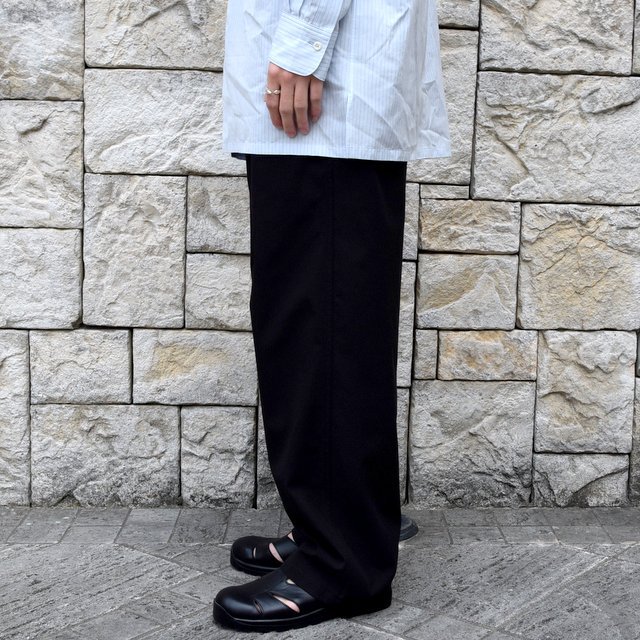 【2020 SS】AURALEE(オーラリー)/ FINX HARD TWIST GABARDINE PANTS -BLACK- #A20SP02FB(4)